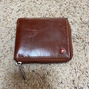 Alpine Swiss Brown Wallet